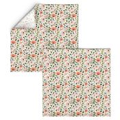 Ditsy modern Floral - small scale 