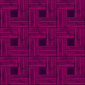 Basket Weave Beet & Plum