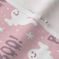  Boo! Ghosts on Pale Pink