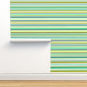 Vintage Stripes {Blue/Green} - large scale