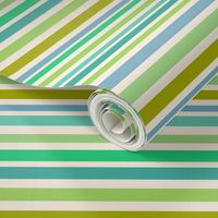 Vintage Stripes {Blue/Green} - large scale