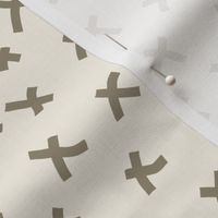 x fabric - cross fabric, criss cross fabric, neutral, nursery fabric, boys fabric, baby boy fabric - taupe