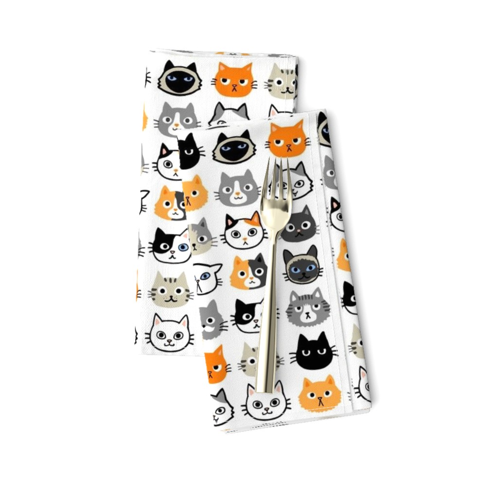 Cat Faces Pattern | Quirky Cute Kitties