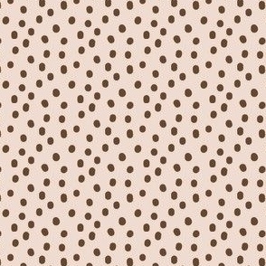 Chocolate Brown Dots