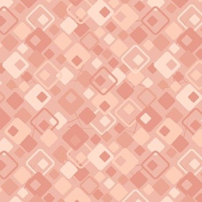 Copacetic: Copper-Pink Art Deco Geometric Ditsy