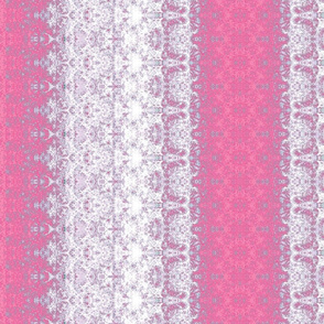 Pink, White imitation of Lace