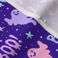 Boo! Cool Ghosts on Purple