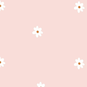 Light Pink Daisy Simple Pattern Floral