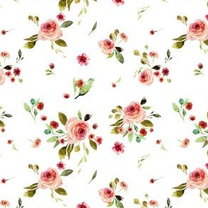 Pink Posies Lattice |BOLD Floral|Renee Davis