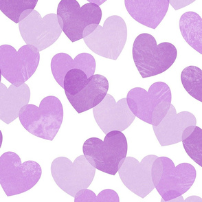 scattered hearts lilac