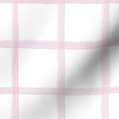 Wide Painted Pink Grid