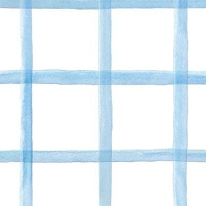 Wide Painted Blue Grid
