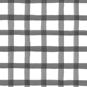 Painted charcoal grid