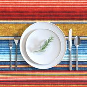 serape southwest stripes - blue/red/gold  - LAD20