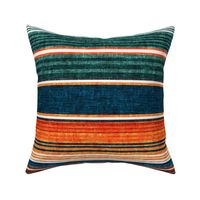 serape southwest stripes - orange/teal  - LAD20