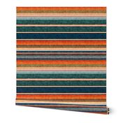 serape southwest stripes - orange/teal  - LAD20