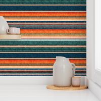 serape southwest stripes - orange/teal  - LAD20