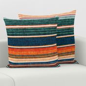 serape southwest stripes - orange/teal  - LAD20