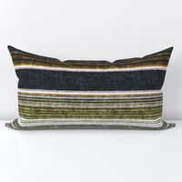 serape southwest stripes - earth blue2/grey/green  - LAD20