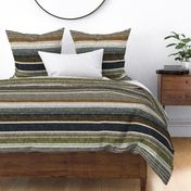 serape southwest stripes - earth blue2/grey/green  - LAD20