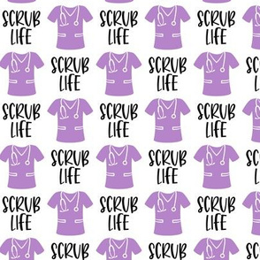 SCRUB LIFE - nursing / medical - purple - LAD20