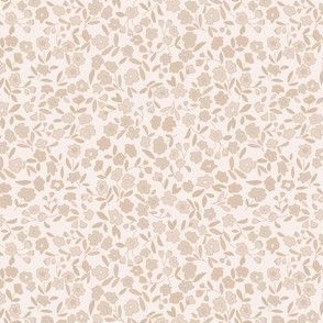 Ditsy Floral - brown & gray