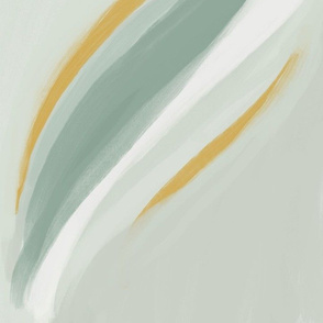 sage green and mustard abstract 