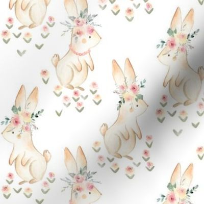 Sweet Bunny – Woodland Rabbit & Flower Patch, Scale B