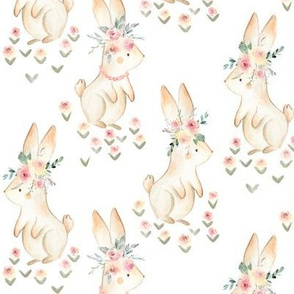 Sweet Bunny – Woodland Rabbit & Flower Patch, Scale B