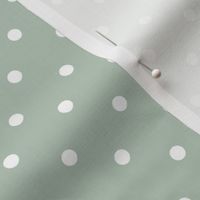 Sage Polka Dots