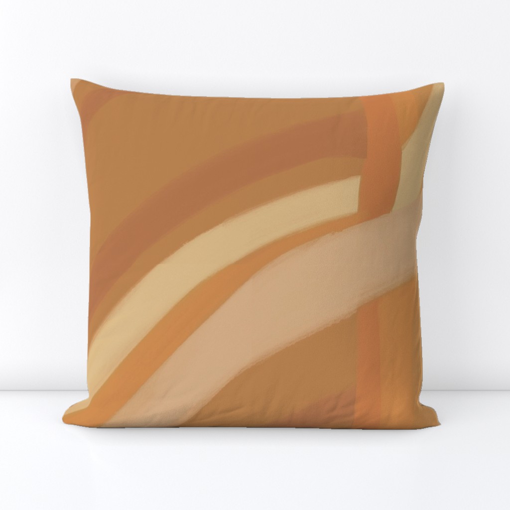 burnished banded abstract landscape 