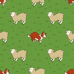 Come Bye - Large - Red Dogs, White Sheep