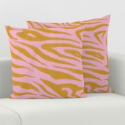 Zebra Sketch Large (Mustard and Pink)