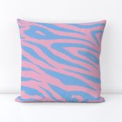 Zebra Sketch Large (Light Blue and Pink)