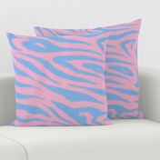 Zebra Sketch Large (Light Blue and Pink)