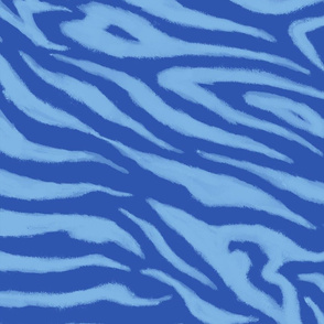 Zebra Sketch Large (Blues)