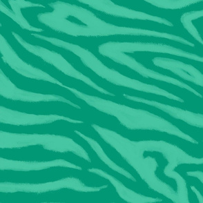 Zebra Sketch Large (Biscay Green and Emerald)