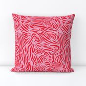Zebra Sketch Medium (Pink and Red)