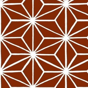 Star Tile, Burnt Orange // x-large