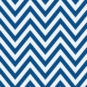 classic blue and ice chevron fixed