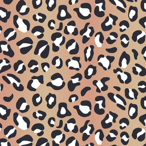 Leopard Spots Medium (Dusty Coral and Beige)
