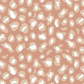 Leopard Spots Medium (Dusty Coral and Ivory Cream)