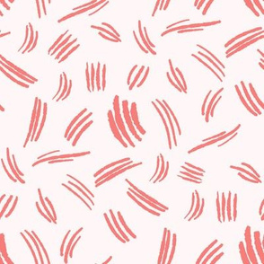 t rex claw fabric - tyrannosaurus rex fabric - girls dinosaur fabric, dinosaur girly fabric, dinosaur fabric - coral