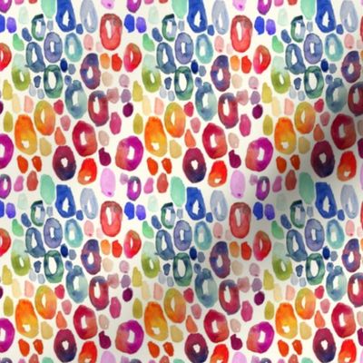 Rainbow Watercolor Animal Print (Tiny Size) 