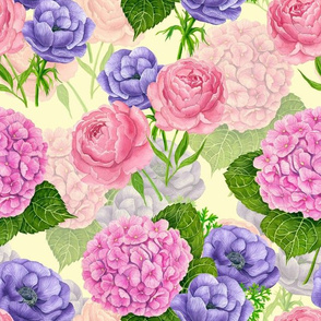 Watercolor floral pattern