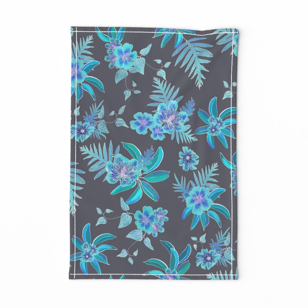 Aloha Batik II Turquoise on Lava Rock 300L