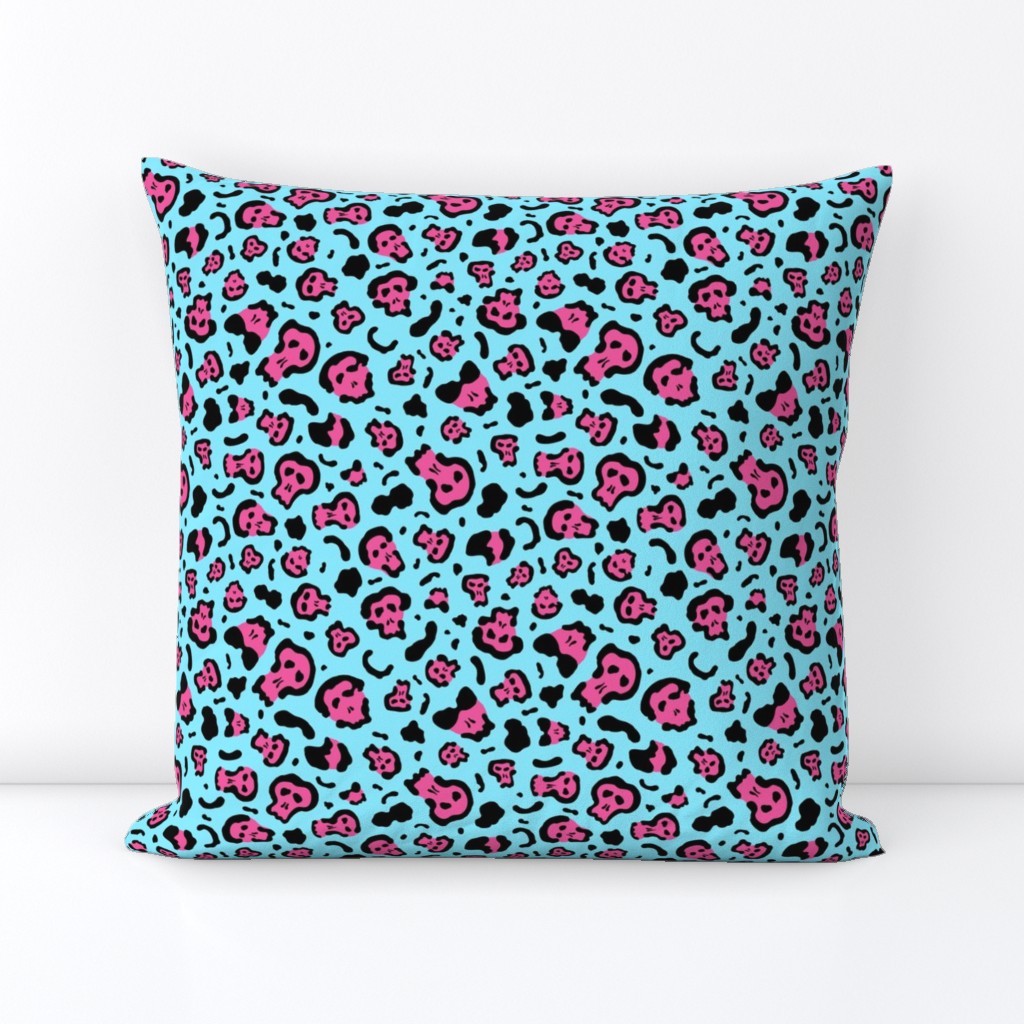 deadly leopard blue and pink