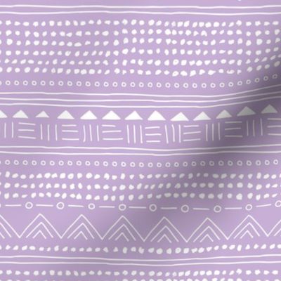 Minimal linen mudcloth bohemian mayan abstract indian summer love aztec design lilac lavender purple