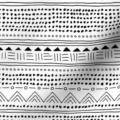 Minimal linen mudcloth bohemian mayan abstract indian summer love aztec design monochrome black and white