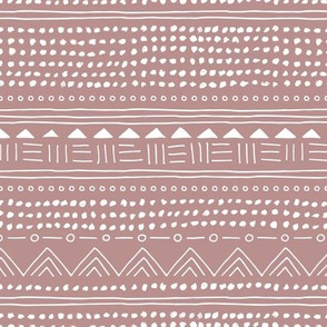 Minimal linen mudcloth bohemian mayan abstract indian summer love aztec design mauve 